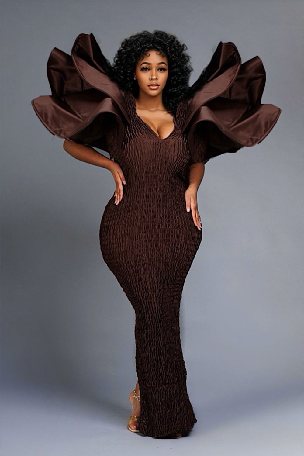 DÈSIRA BROWN DRESS
