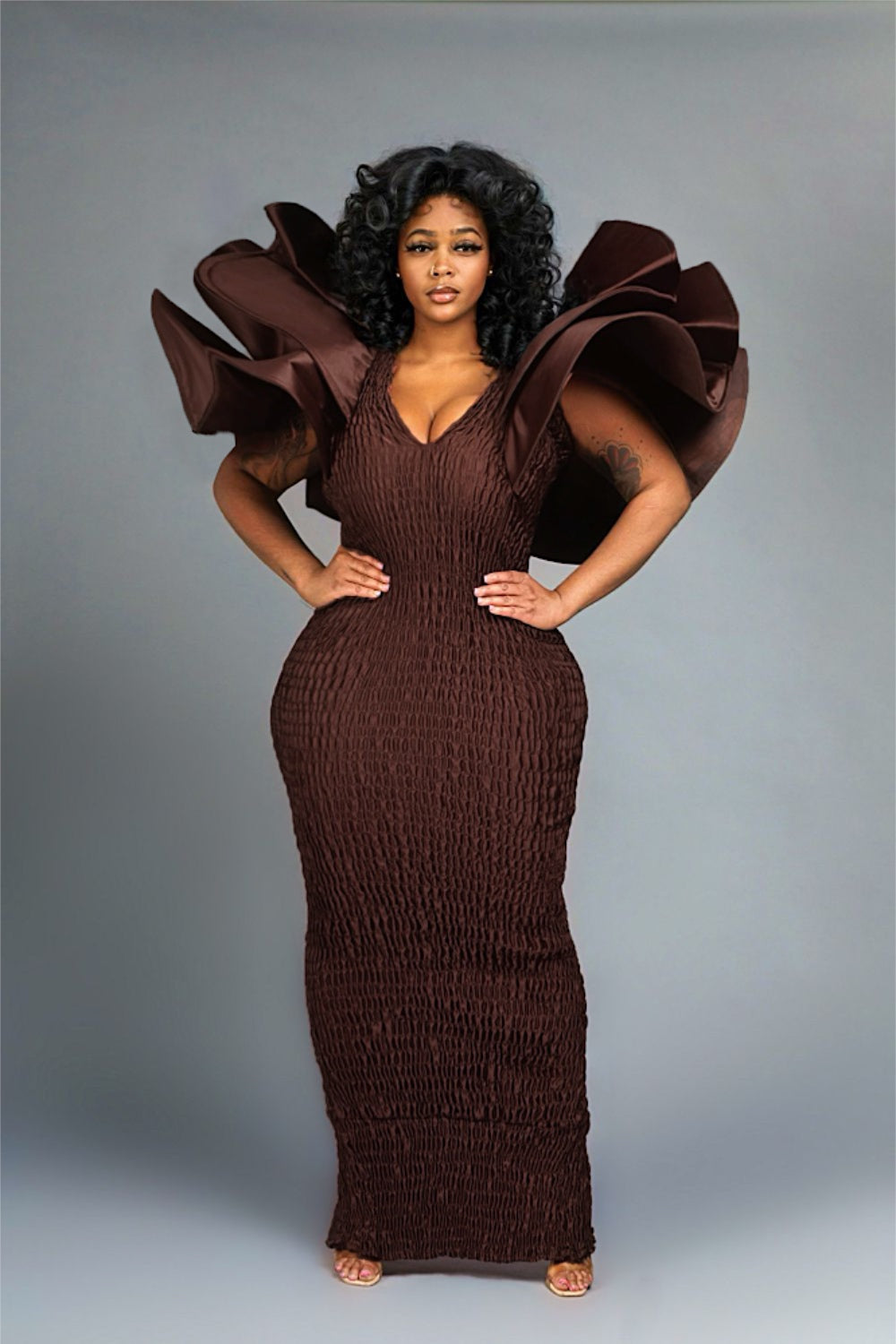 DÈSIRA BROWN DRESS